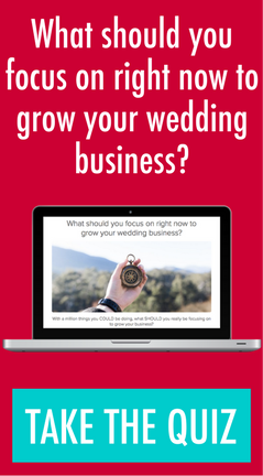 What should you focus on to grow your wedding business?
