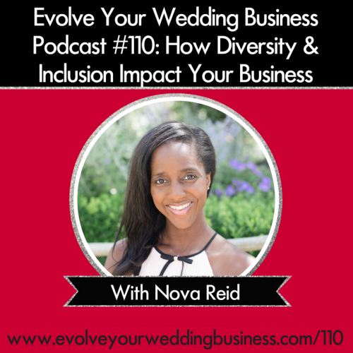 Episode 110: How Diversity & Inclusion Impact Your Wedding Business with Nova Reid